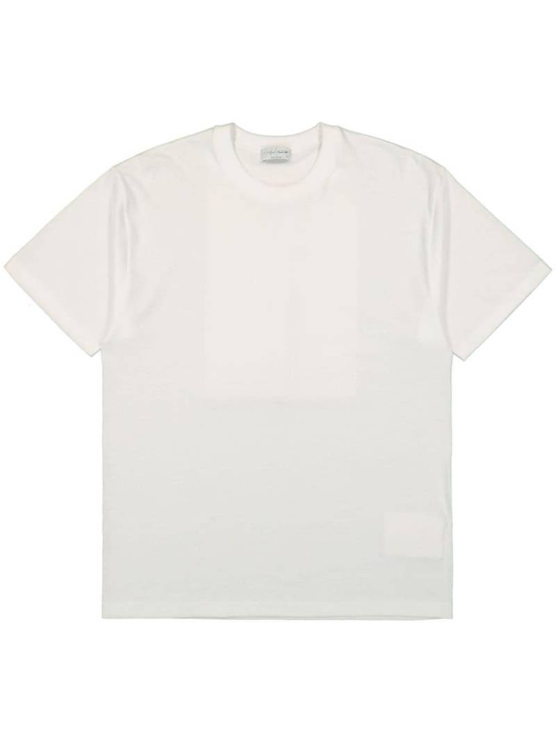 Yohji Yamamoto logo-print T-shirt - White von Yohji Yamamoto