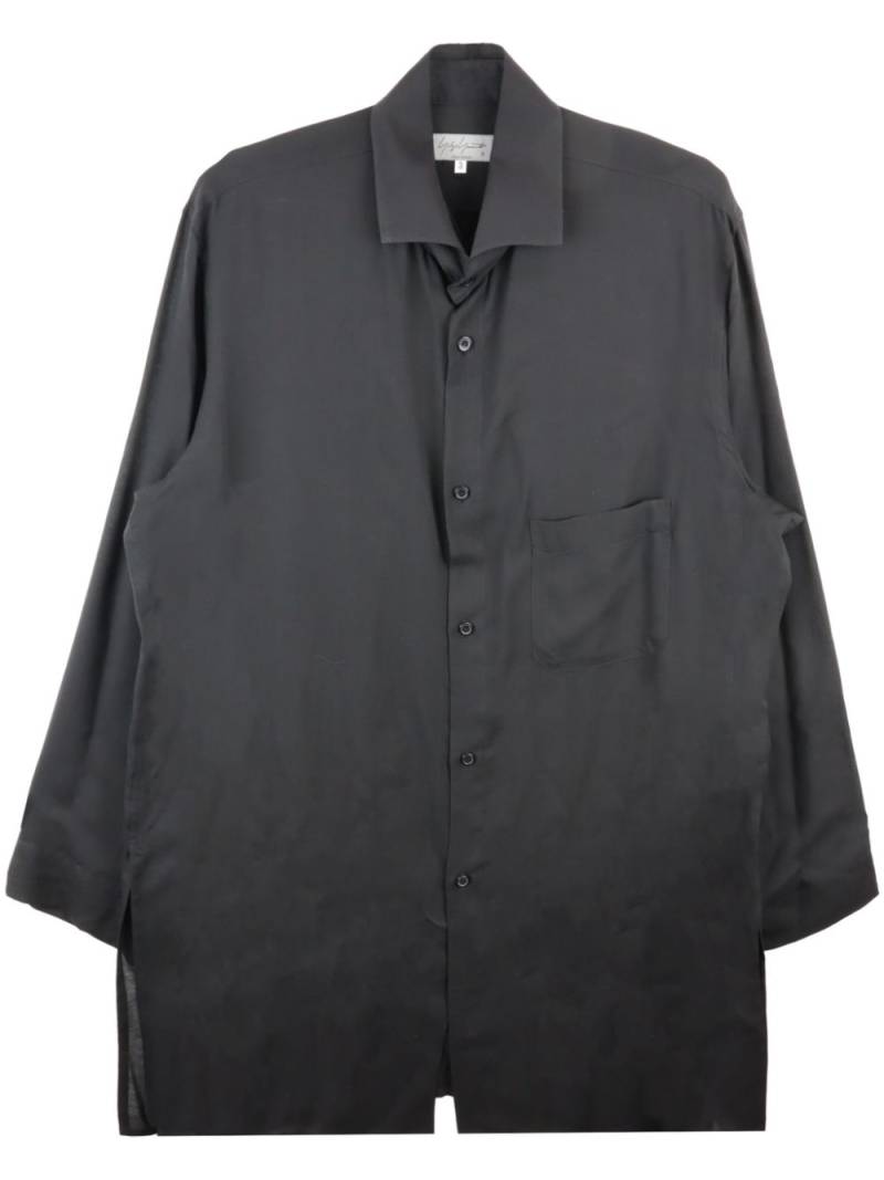 Yohji Yamamoto long sleeve shirt - Grey von Yohji Yamamoto