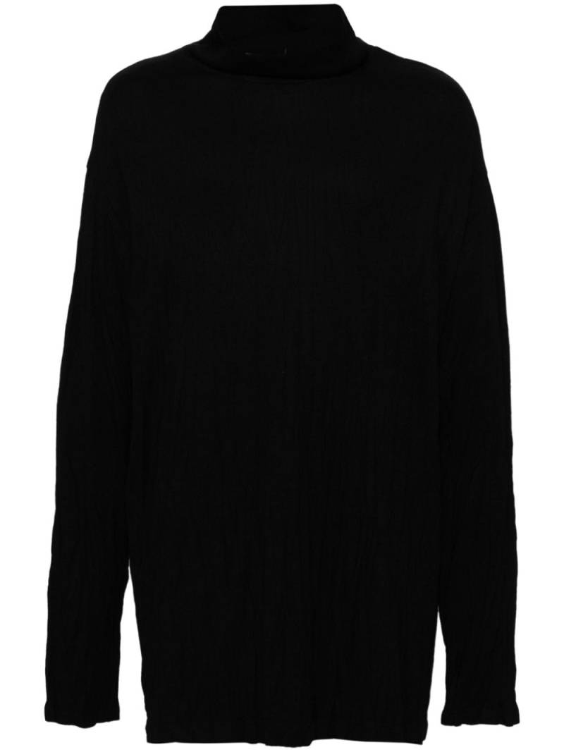 Yohji Yamamoto long-sleeved jumper - Black von Yohji Yamamoto