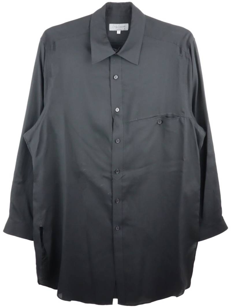 Yohji Yamamoto oversized fit shirt - Grey von Yohji Yamamoto