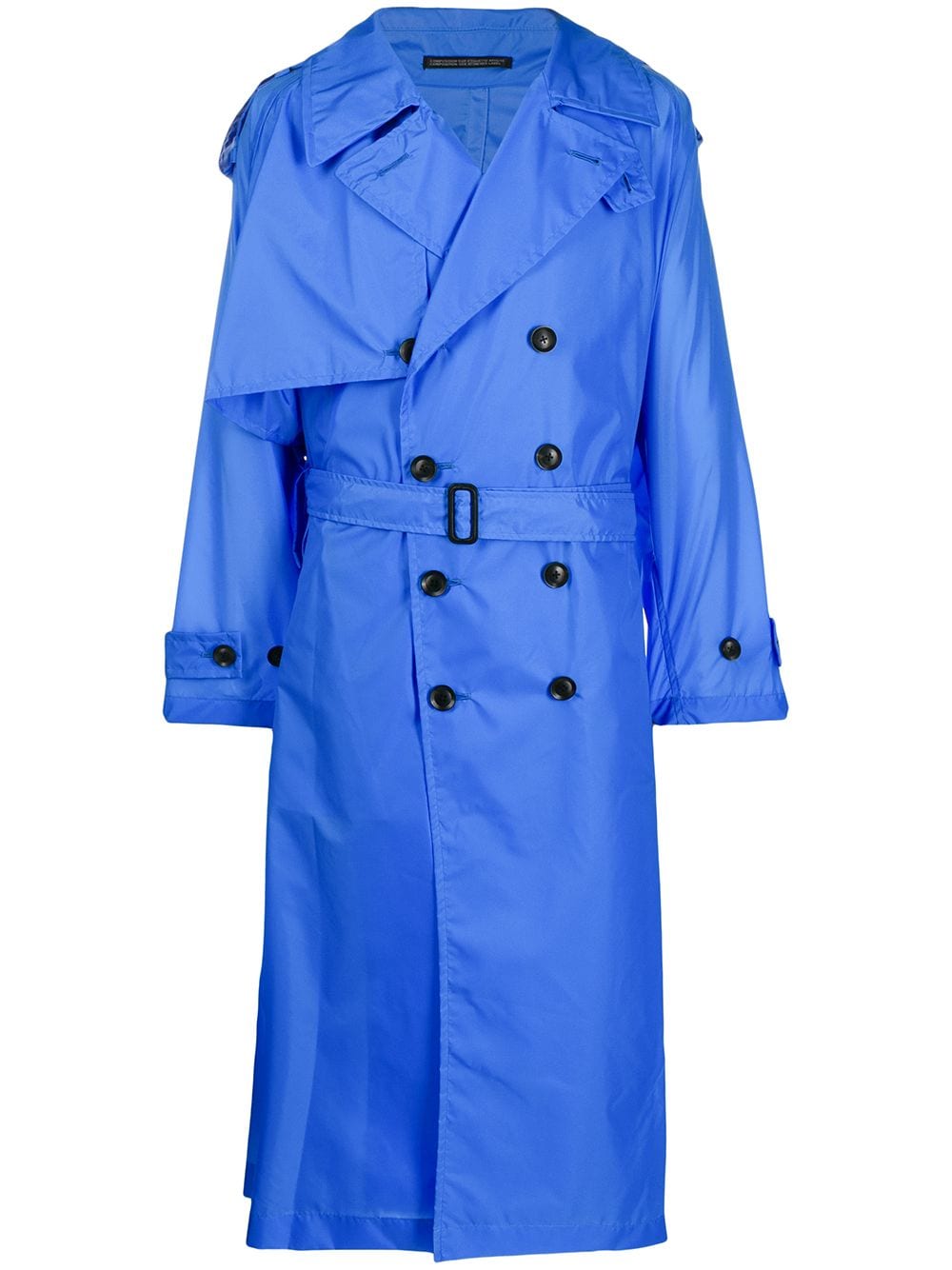 Yohji Yamamoto oversized trenchcoat - Blue von Yohji Yamamoto