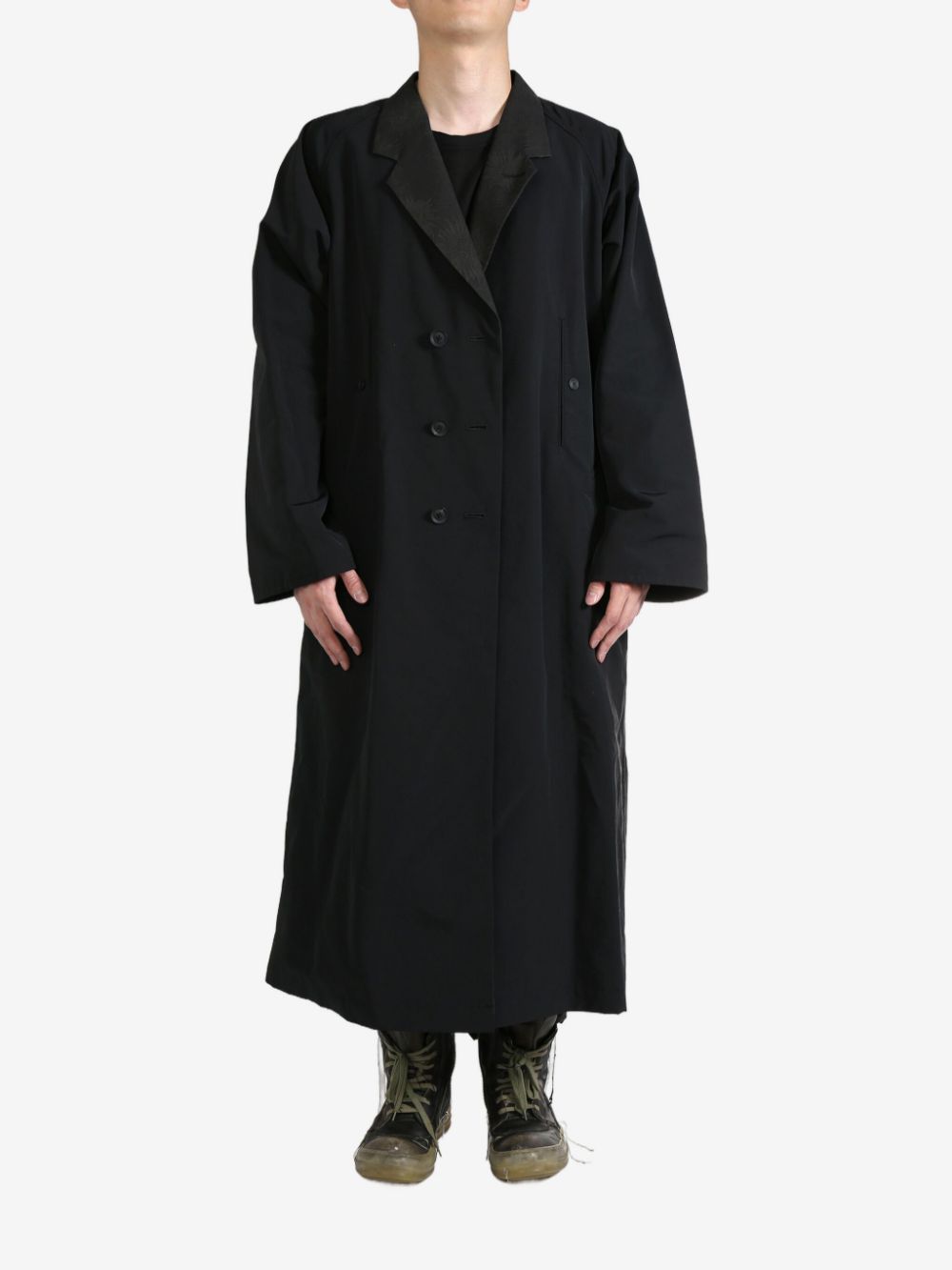 Yohji Yamamoto raglan-sleeve coat - Black von Yohji Yamamoto