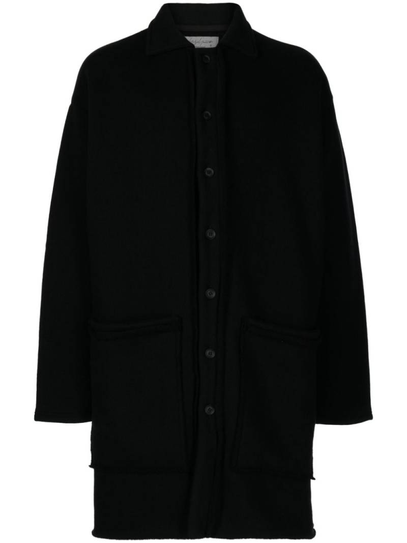 Yohji Yamamoto raw-edge knitted cardigan - Black von Yohji Yamamoto