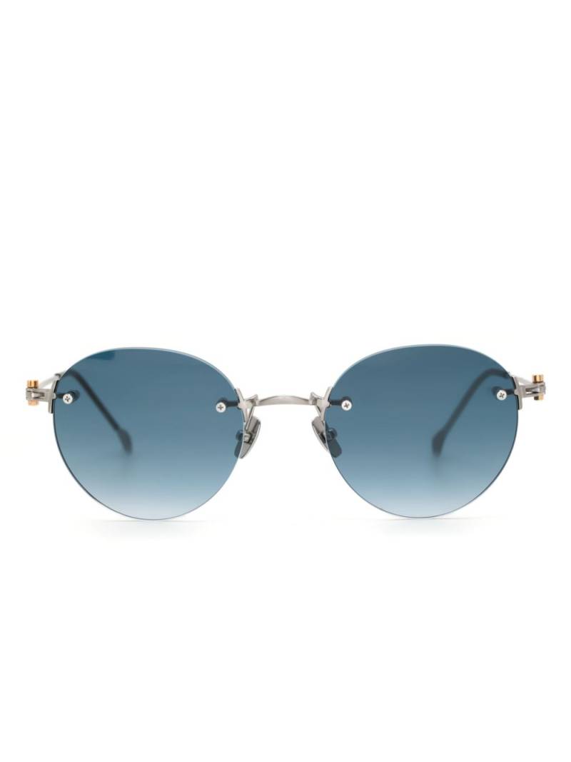 Yohji Yamamoto round-frame sunglasses - Blue von Yohji Yamamoto