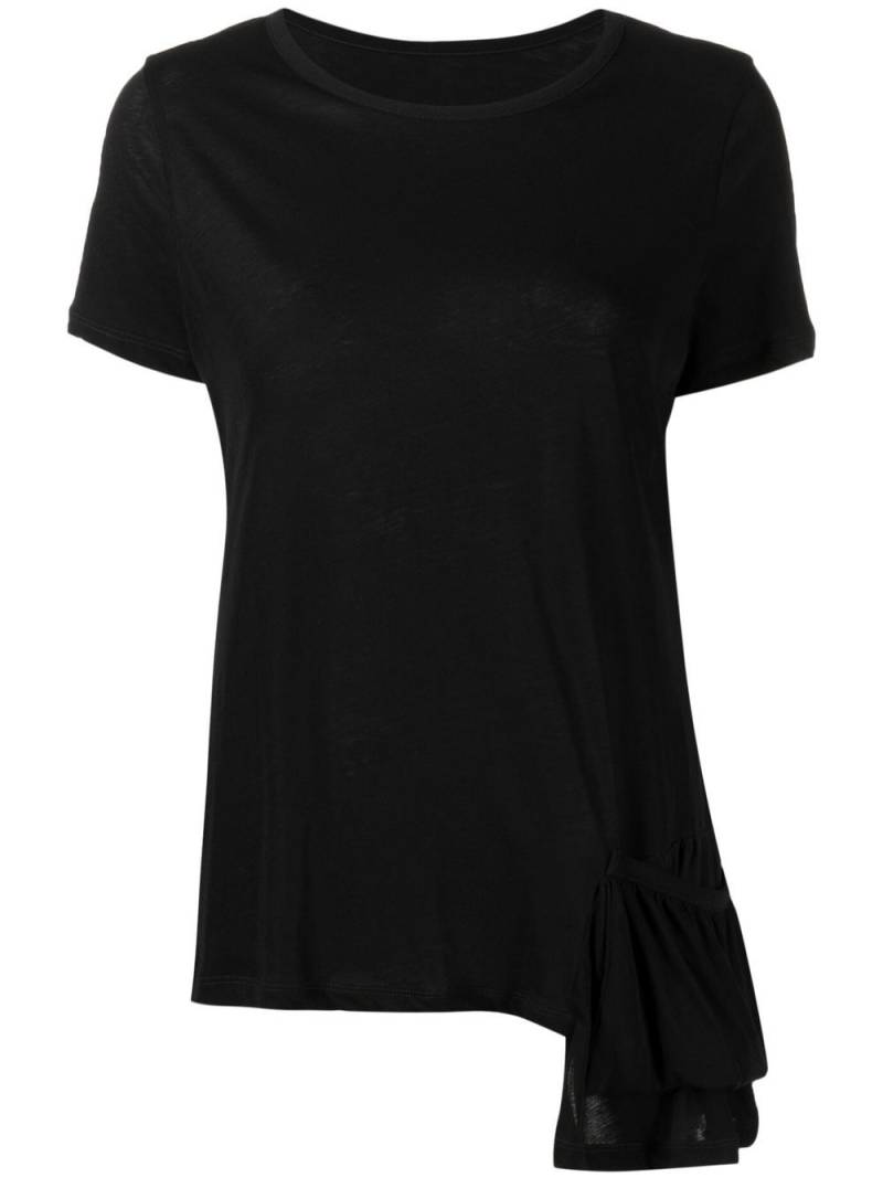 Yohji Yamamoto side patch-pocket detail T-shirt - Black von Yohji Yamamoto