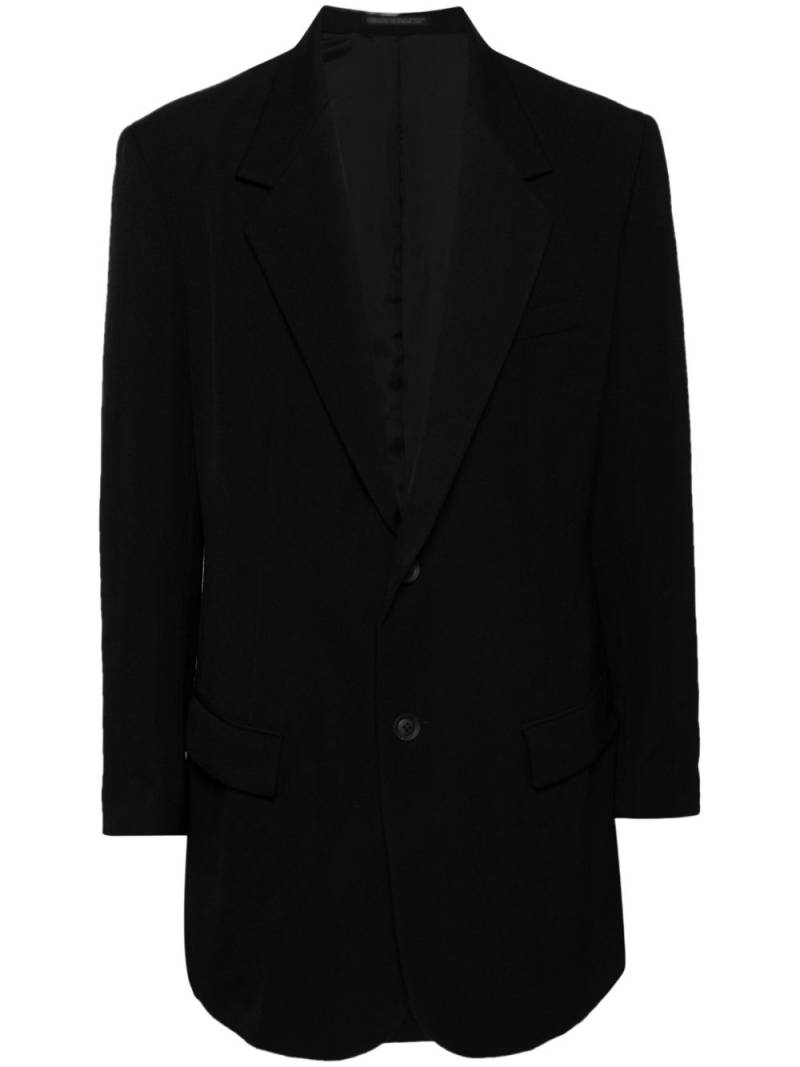 Yohji Yamamoto single-breasted blazer - Black von Yohji Yamamoto