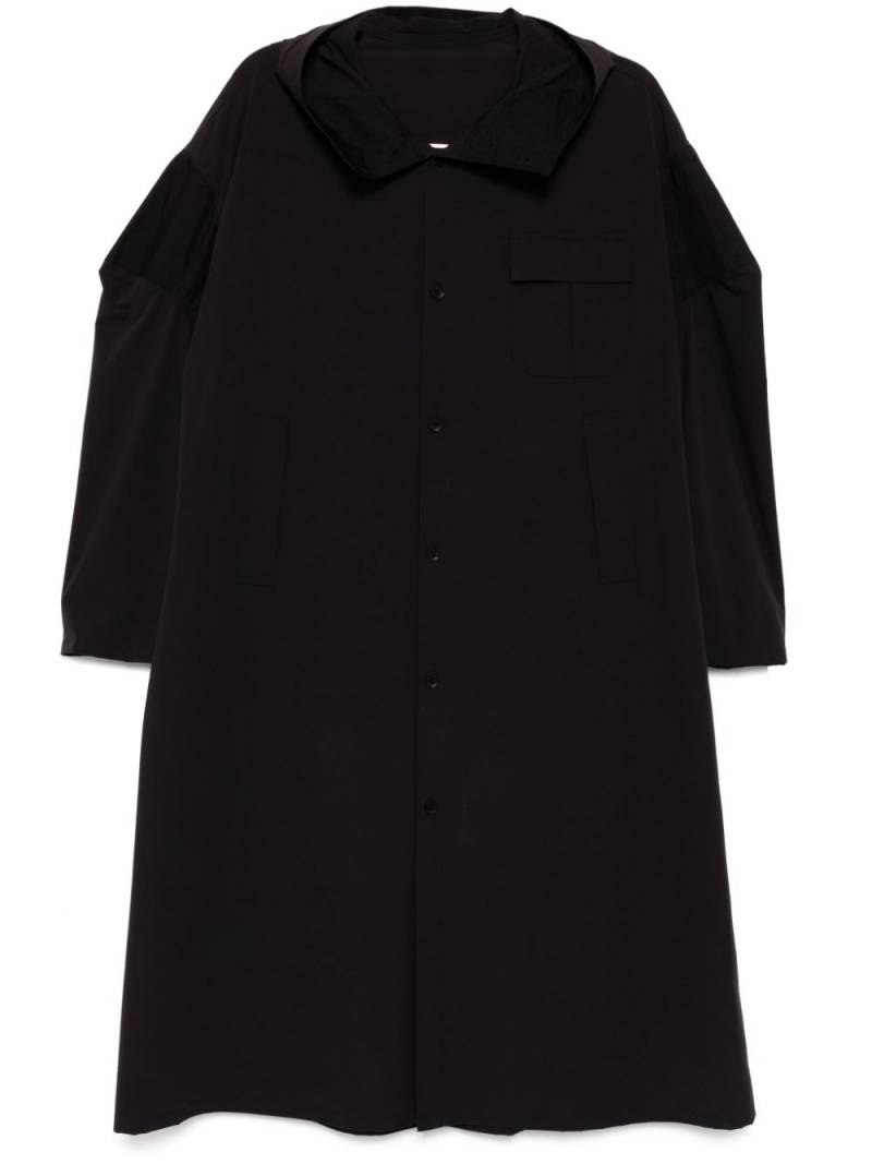 Yohji Yamamoto single breasted coat - Black von Yohji Yamamoto