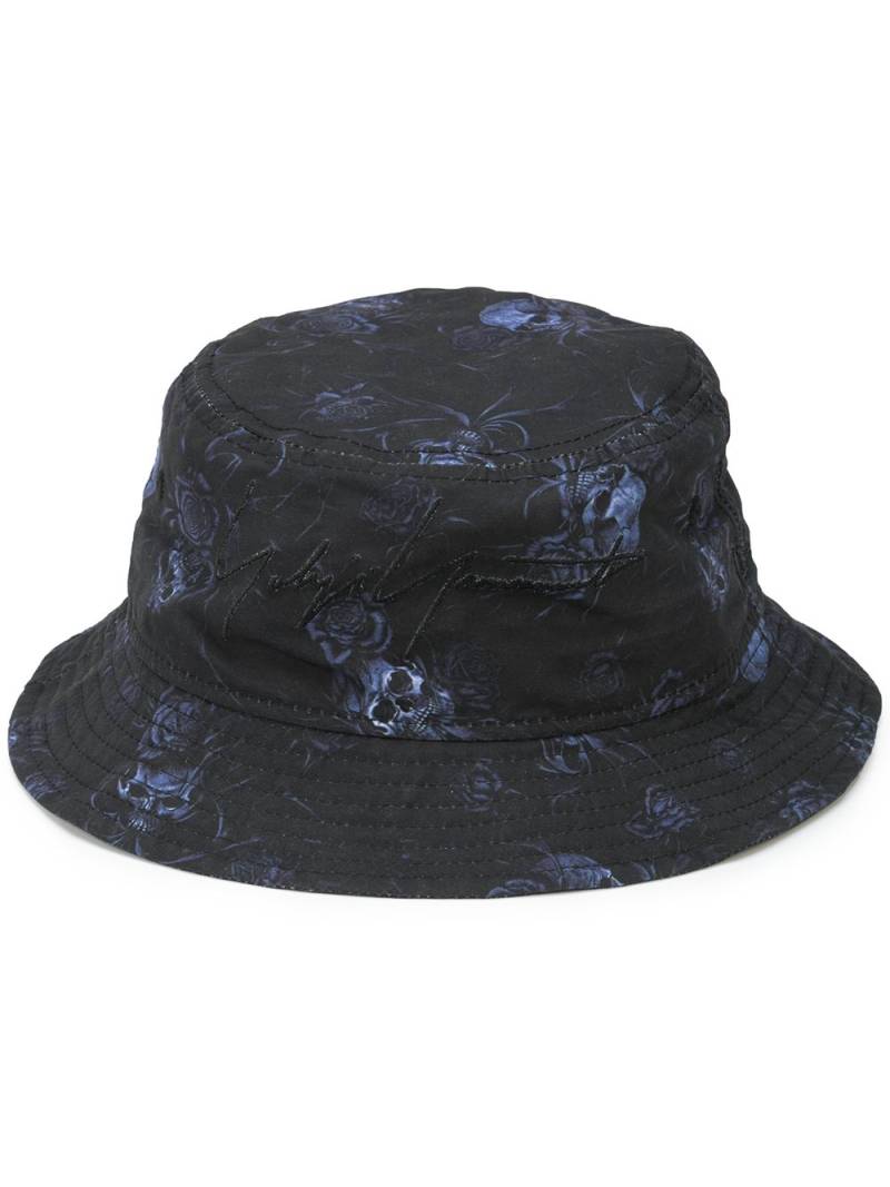 Yohji Yamamoto skull-print bucket hat - Black von Yohji Yamamoto