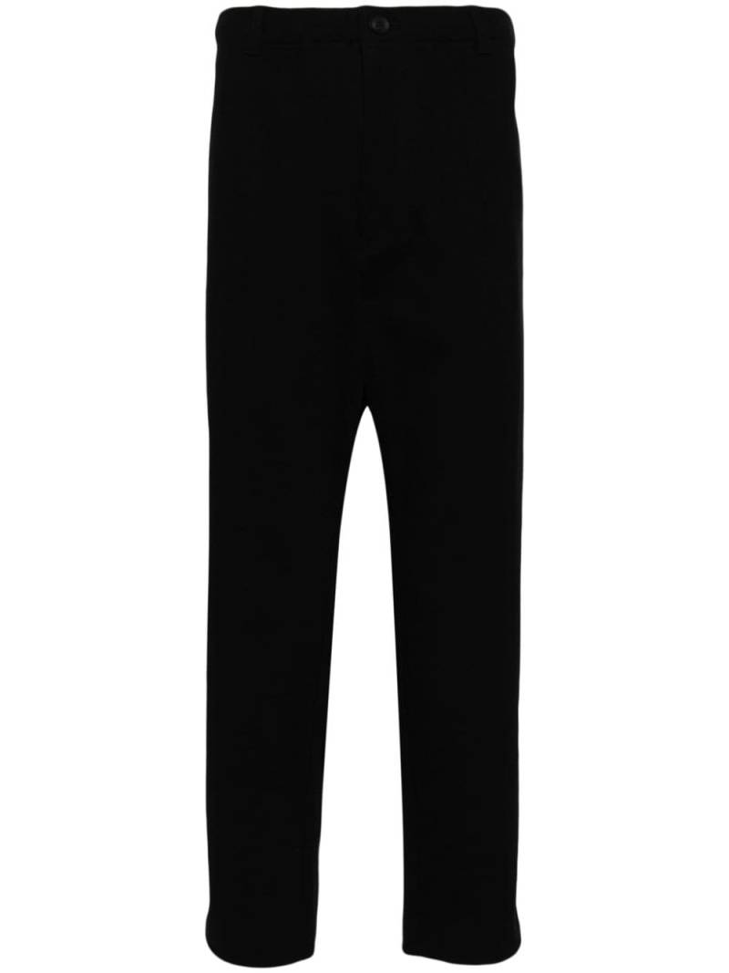 Yohji Yamamoto straight-leg cotton trousers - Black von Yohji Yamamoto