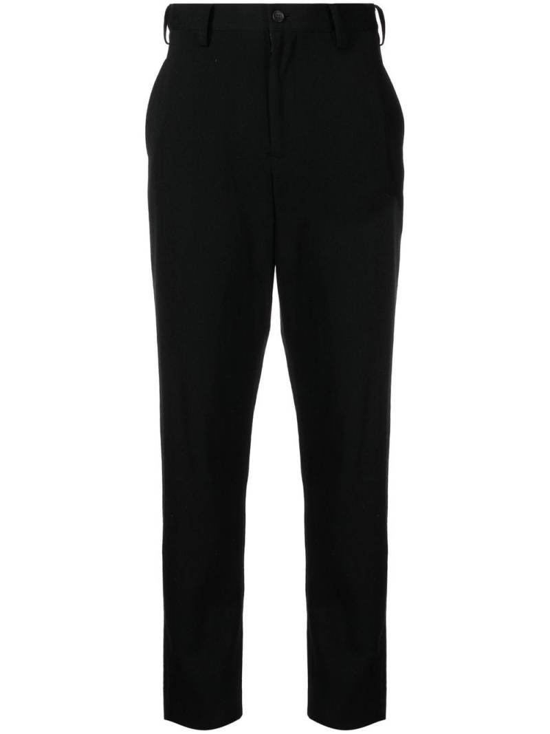 Yohji Yamamoto straight-leg wool trousers - Black von Yohji Yamamoto