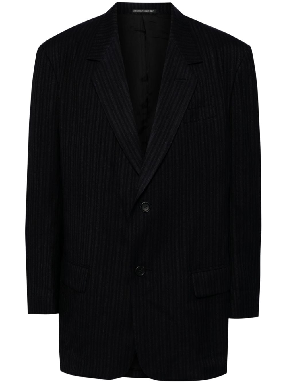 Yohji Yamamoto striped blazer - Black von Yohji Yamamoto