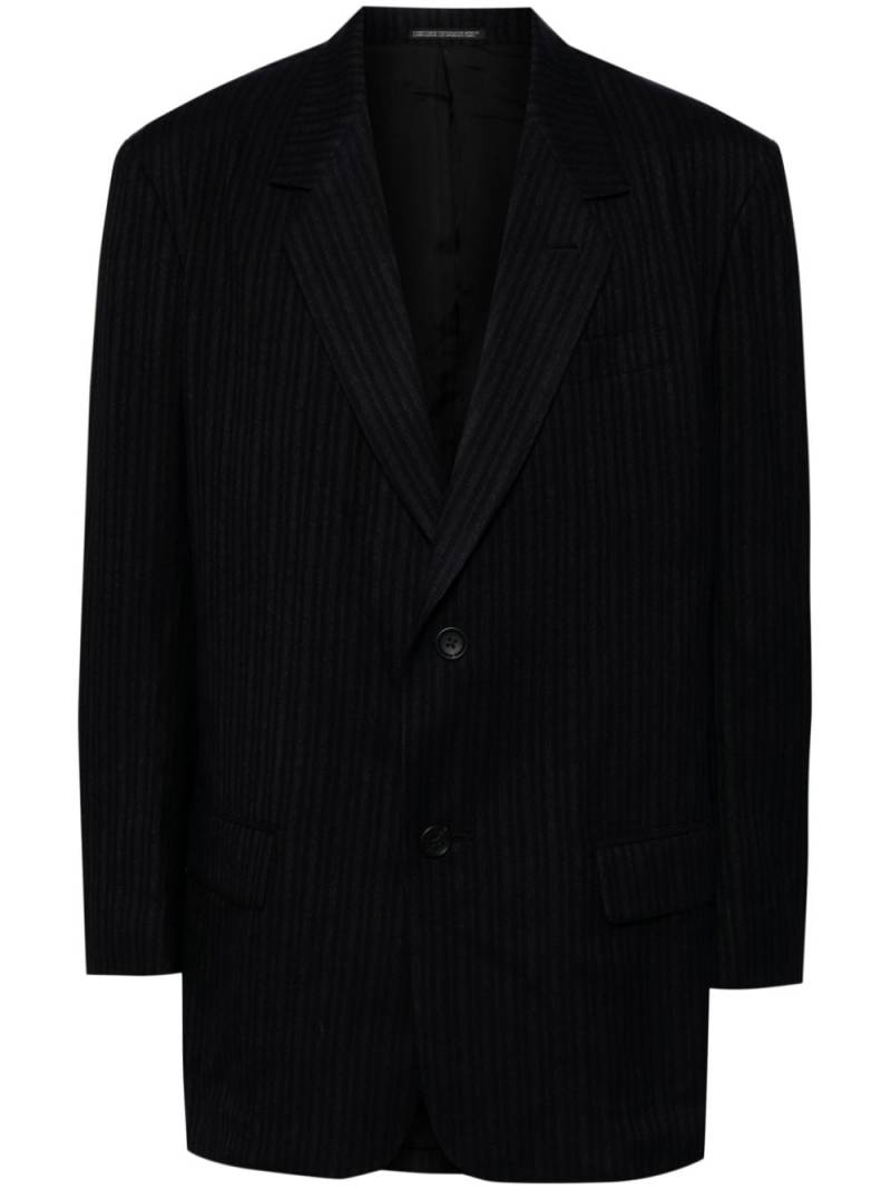 Yohji Yamamoto striped blazer - Black von Yohji Yamamoto