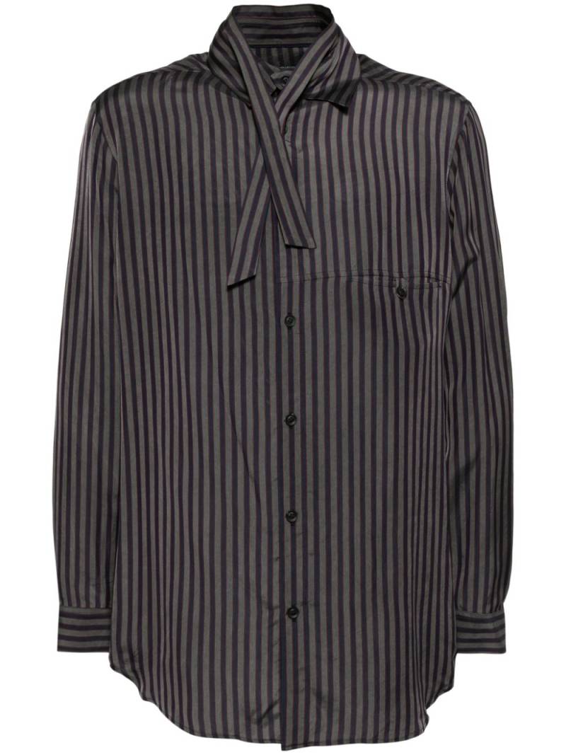 Yohji Yamamoto striped shirt - Purple von Yohji Yamamoto