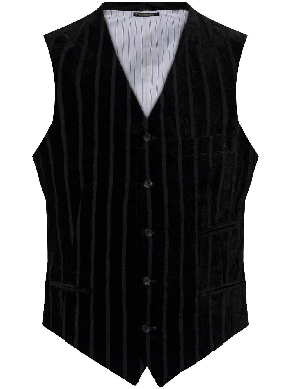 Yohji Yamamoto striped waistcoat - Black von Yohji Yamamoto