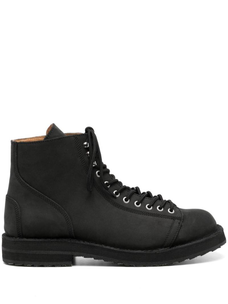 Yohji Yamamoto suede lace-up boots - Black von Yohji Yamamoto