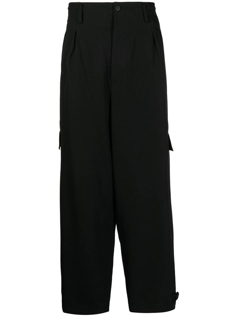 Yohji Yamamoto tailored-cut straight trousers - Black von Yohji Yamamoto