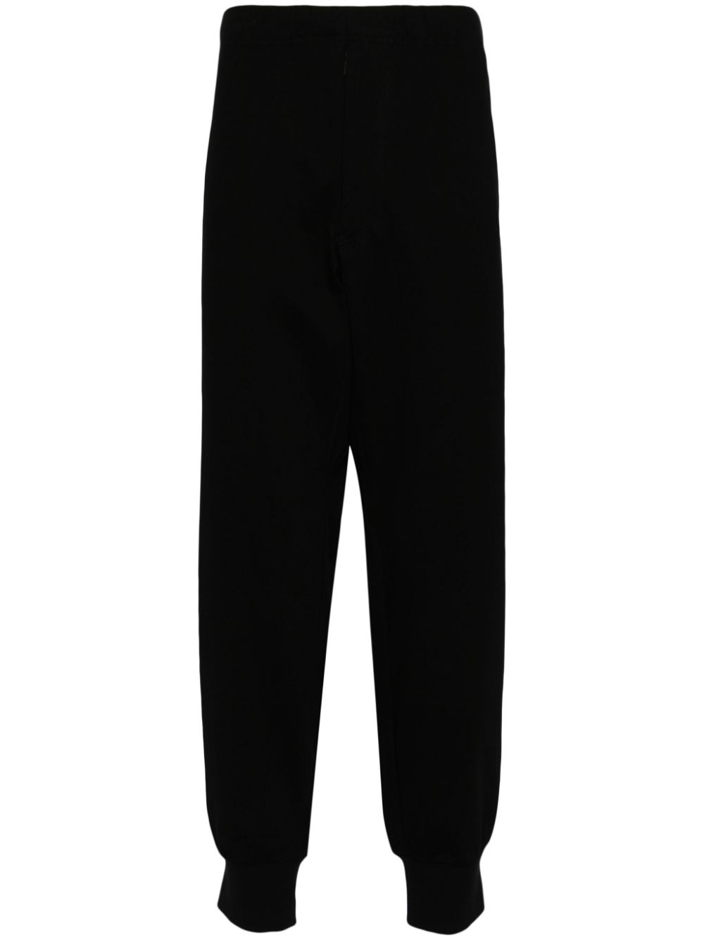 Yohji Yamamoto tapered cotton track pants - Black von Yohji Yamamoto