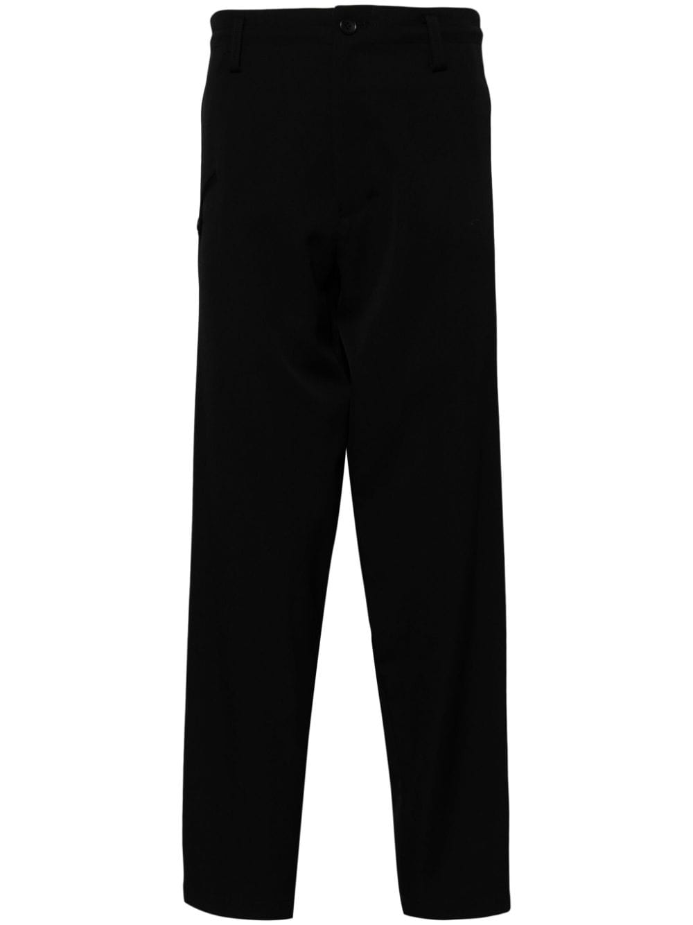 Yohji Yamamoto tapered wool trousers - Black von Yohji Yamamoto