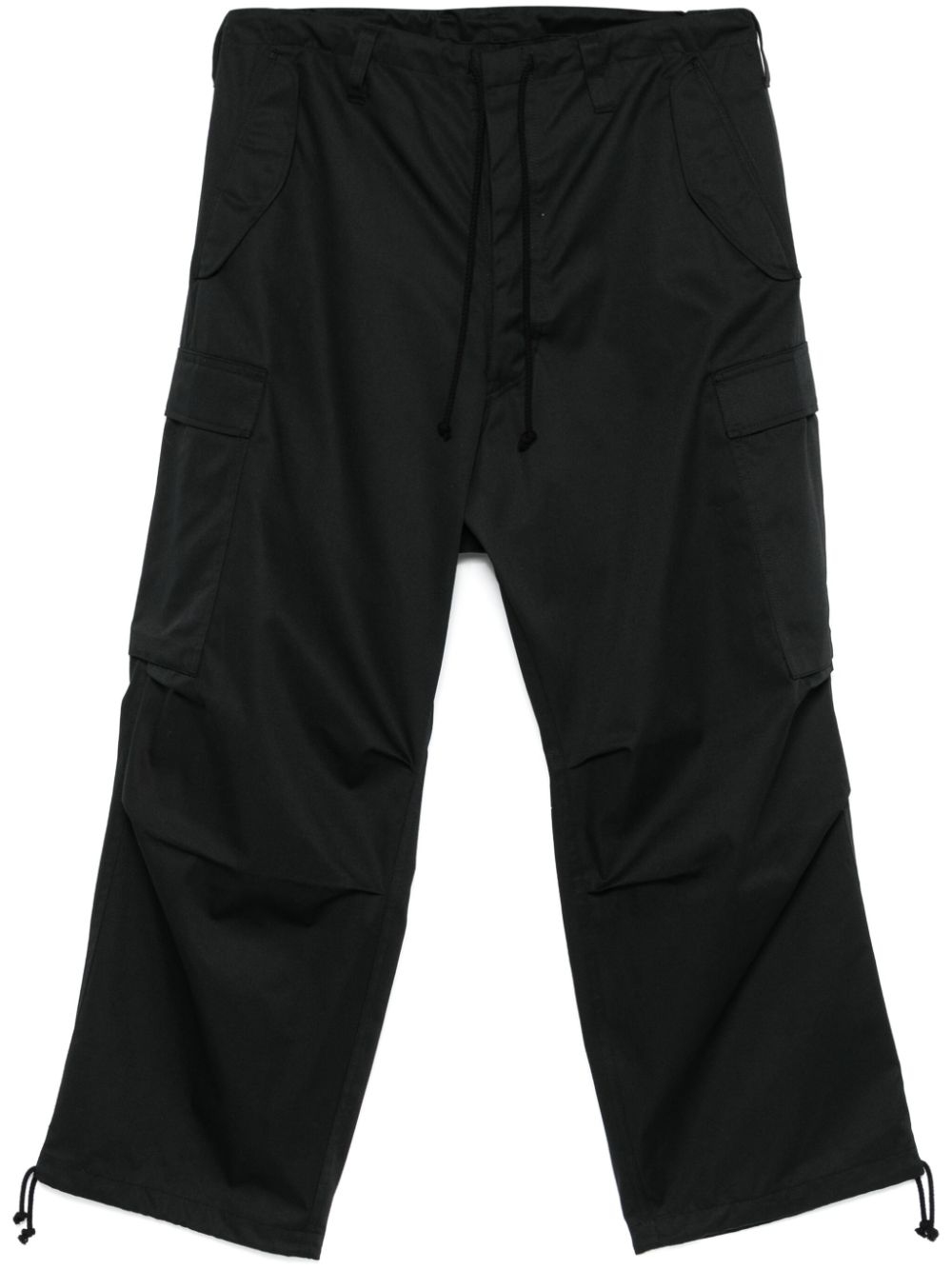 Yohji Yamamoto twill cargo pants - Black von Yohji Yamamoto