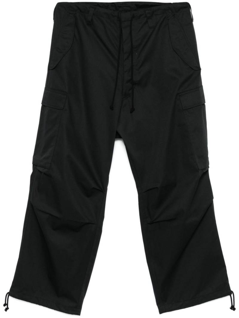 Yohji Yamamoto twill cargo pants - Black von Yohji Yamamoto