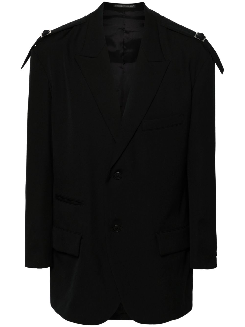 Yohji Yamamoto wool blazer - Black von Yohji Yamamoto