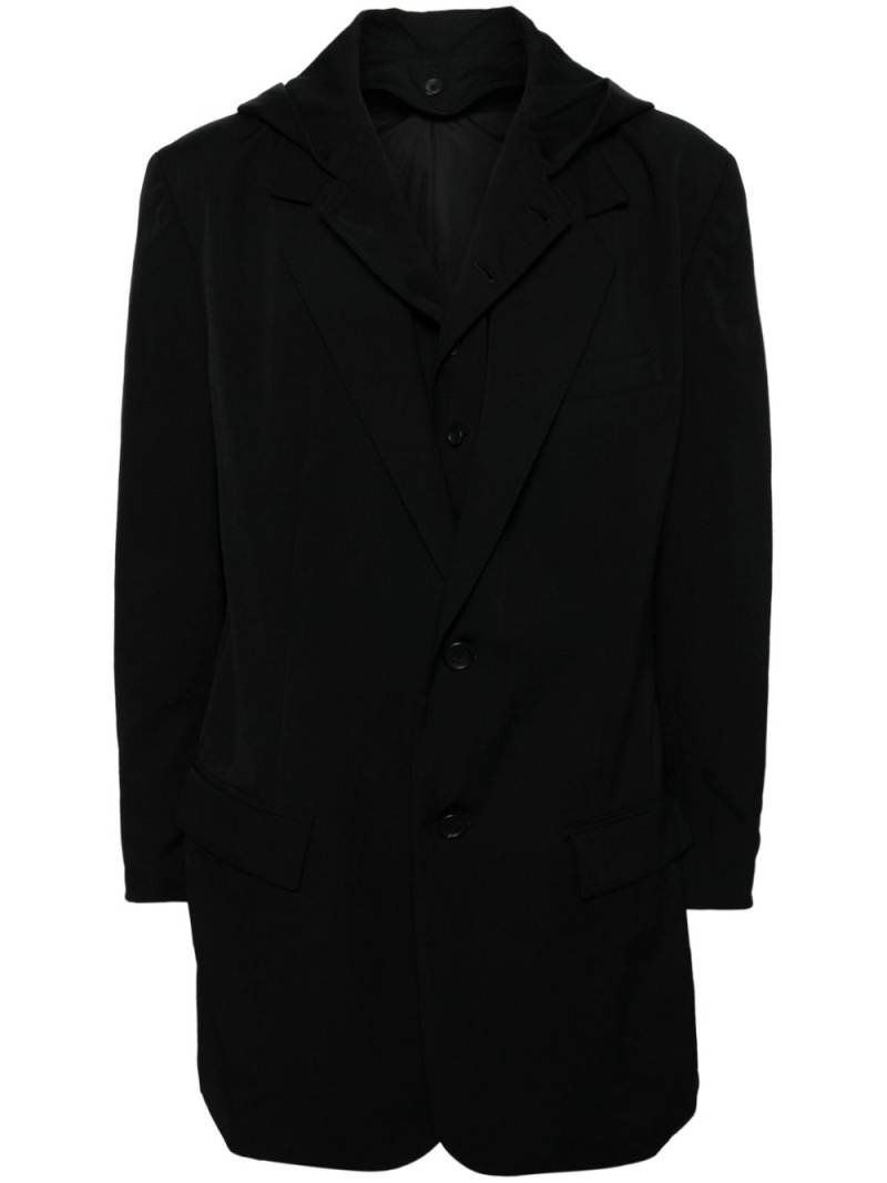 Yohji Yamamoto wool gabardine blazer - Black von Yohji Yamamoto