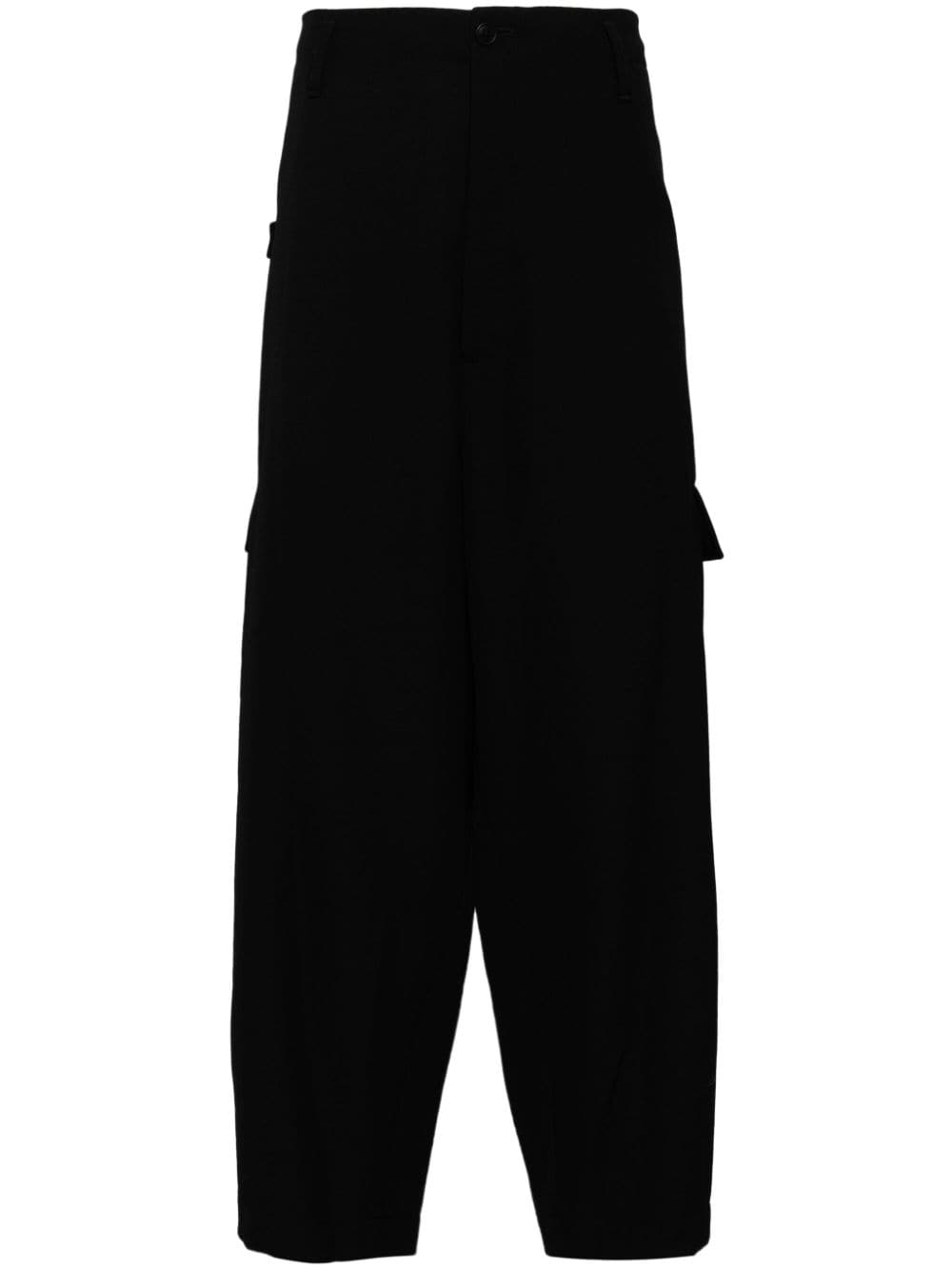 Yohji Yamamoto wool wide-leg trousers - Black von Yohji Yamamoto