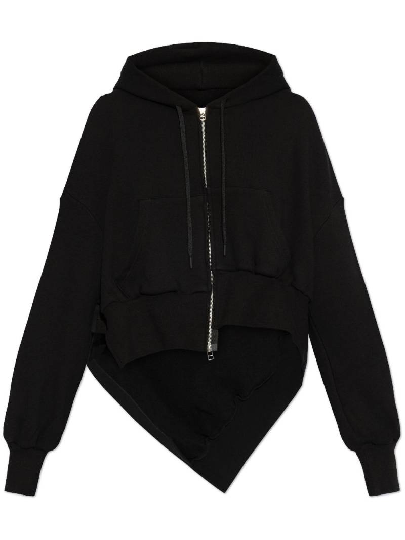 Yohji Yamamoto zip-up hoodie - Black von Yohji Yamamoto