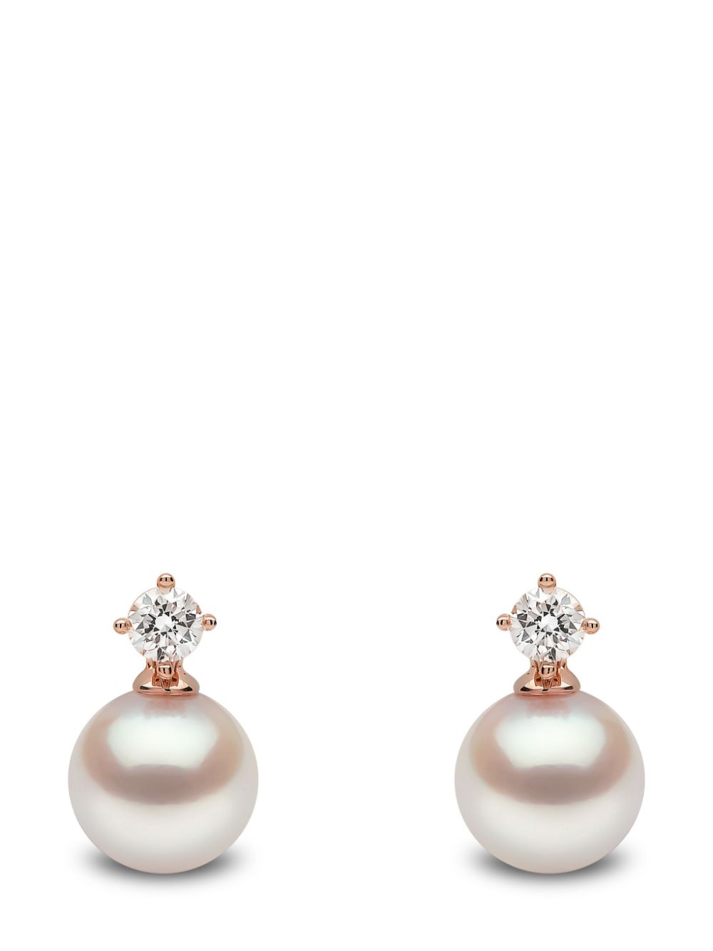 Yoko London 18kt rose gold Akoya pearl and diamond earrings - Pink von Yoko London