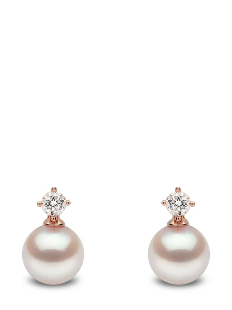 Yoko London 18kt rose gold Akoya pearl and diamond earrings - Pink von Yoko London