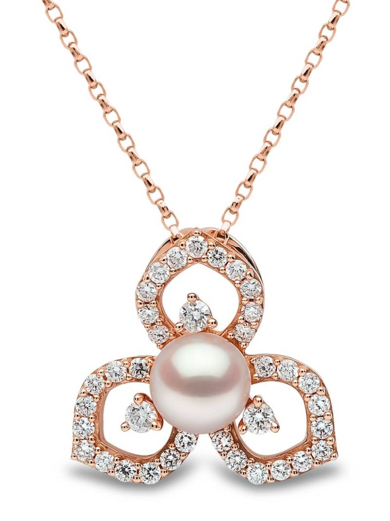 Yoko London 18kt rose gold Akoya pearl and diamond necklace - Pink von Yoko London