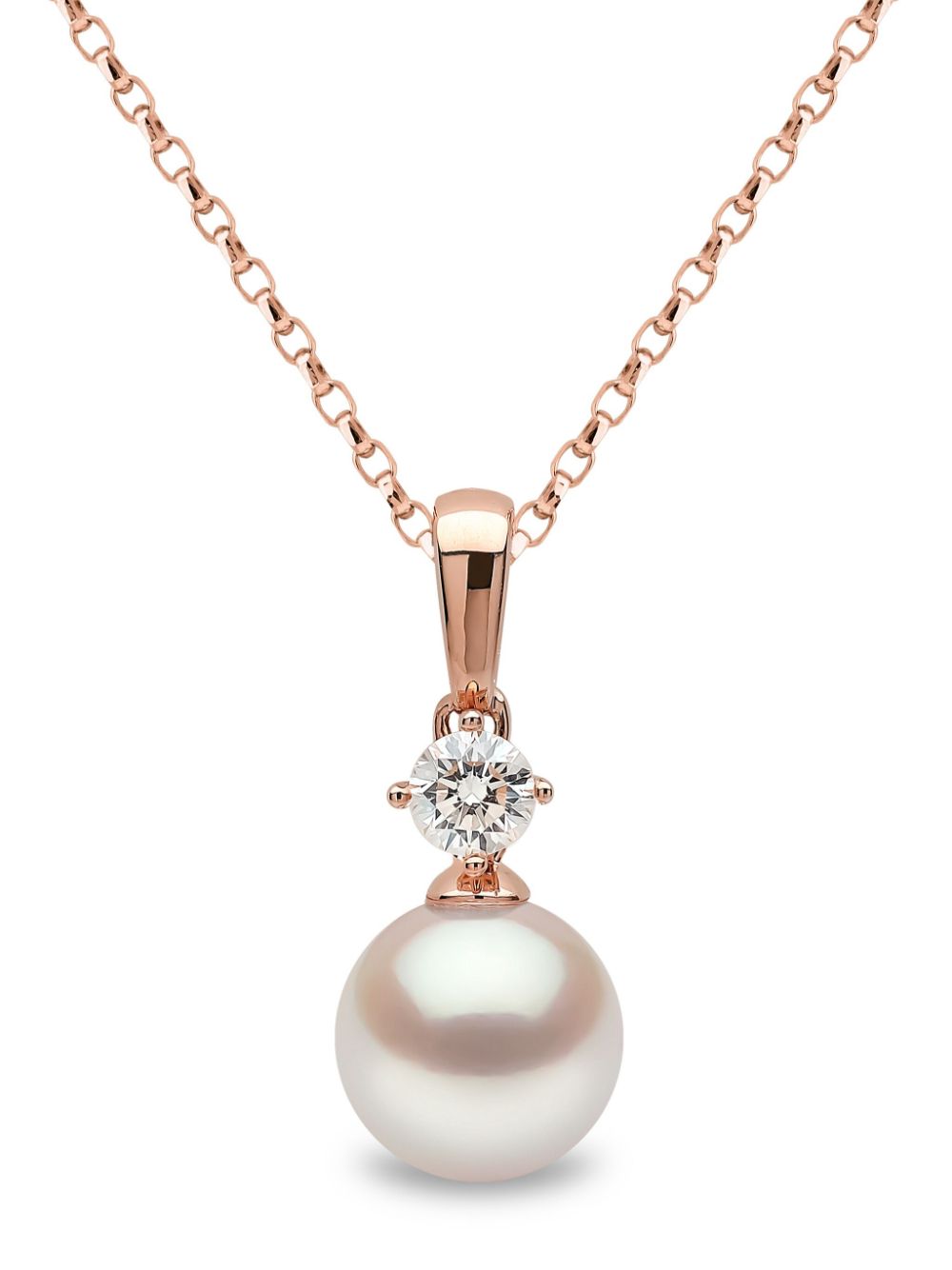 Yoko London 18kt rose gold Akoya pearl and diamond necklace - Pink von Yoko London