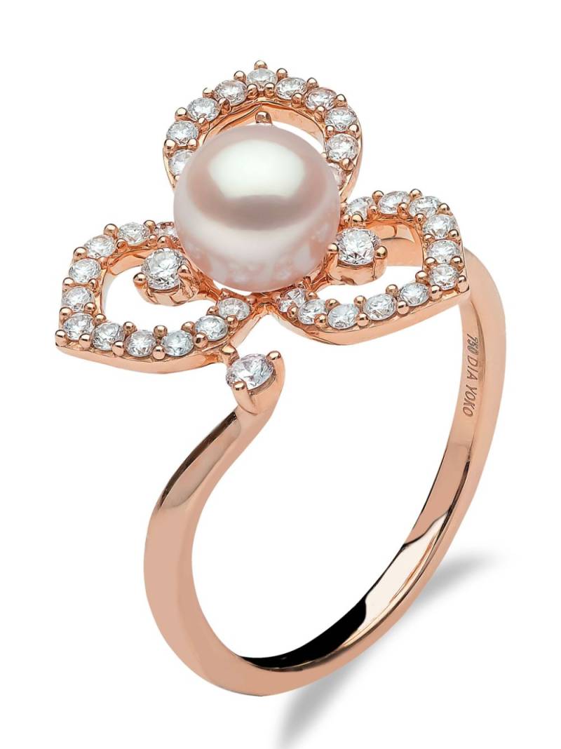 Yoko London 18kt rose-gold Akoya pearl and diamond ring - Pink von Yoko London