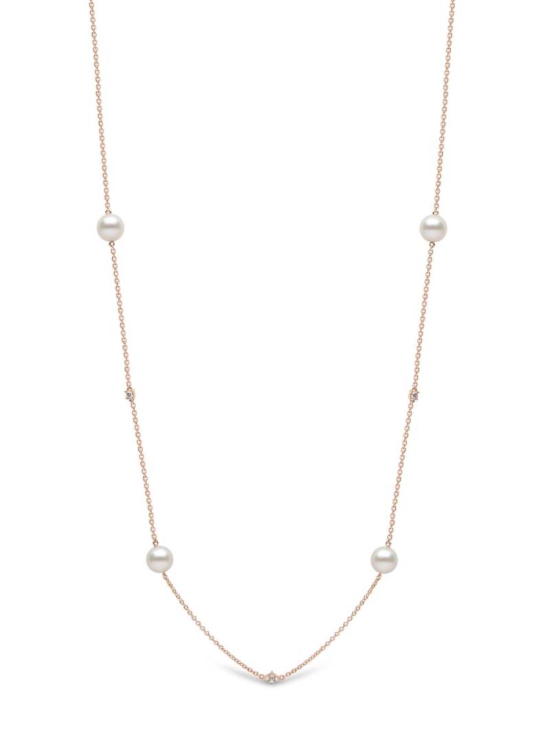 Yoko London 18kt rose gold Classic Akoya pearl and diamond necklace - Pink von Yoko London