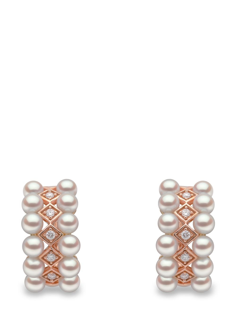 Yoko London 18kt rose gold Eclipse Akoya pearl and diamond earrings - Pink von Yoko London