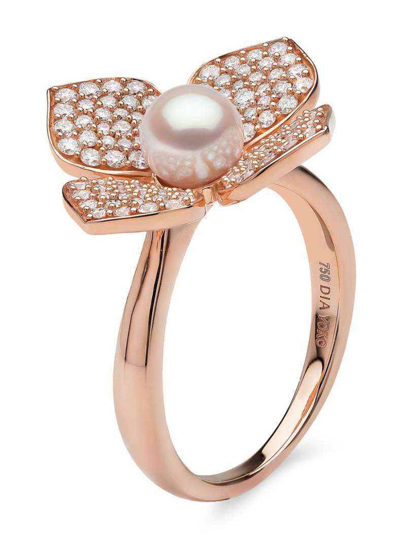 Yoko London 18kt rose gold Petal Akoya pearl and diamond ring - 9 von Yoko London