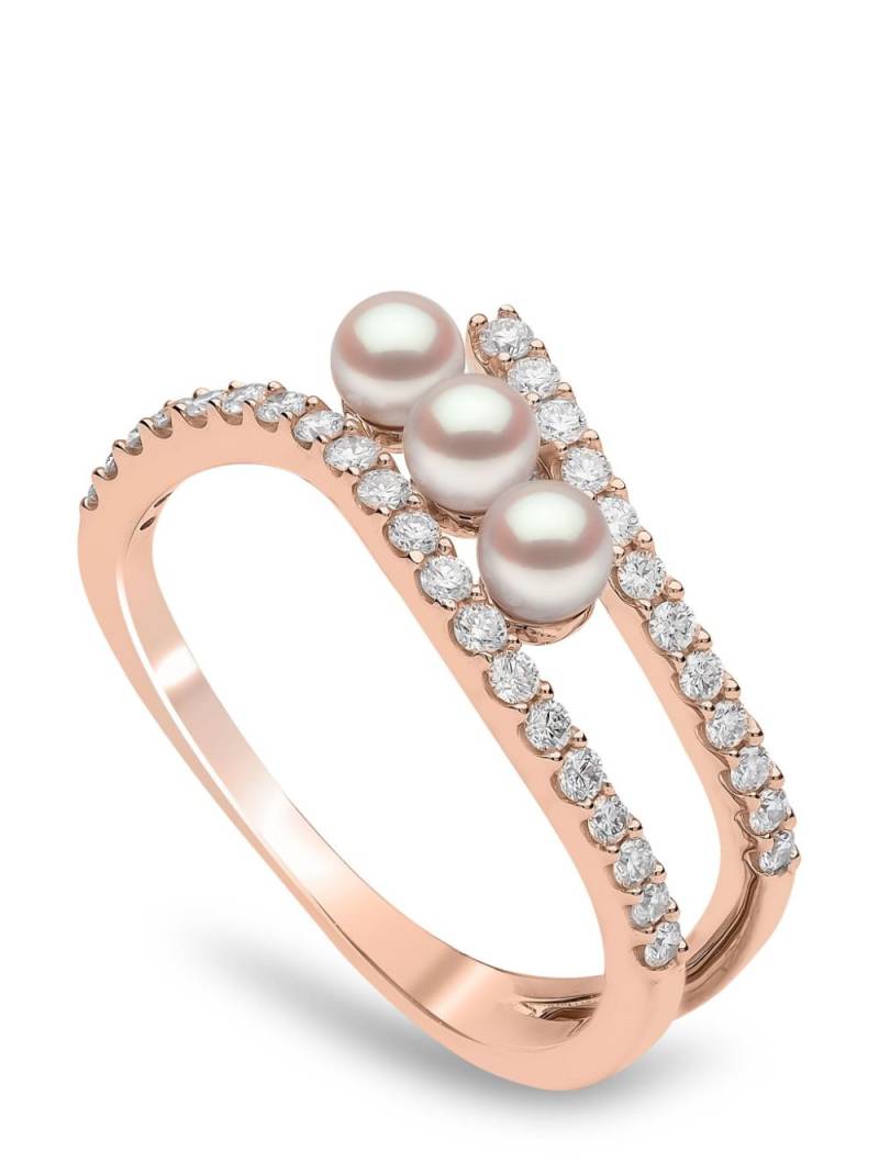 Yoko London 18kt rose gold Sleek Akoya pearl and diamond ring - 9 von Yoko London