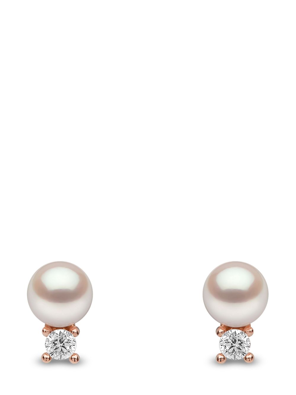 Yoko London 18kt rose gold Trend Akoya pearl and diamond earrings - Pink von Yoko London