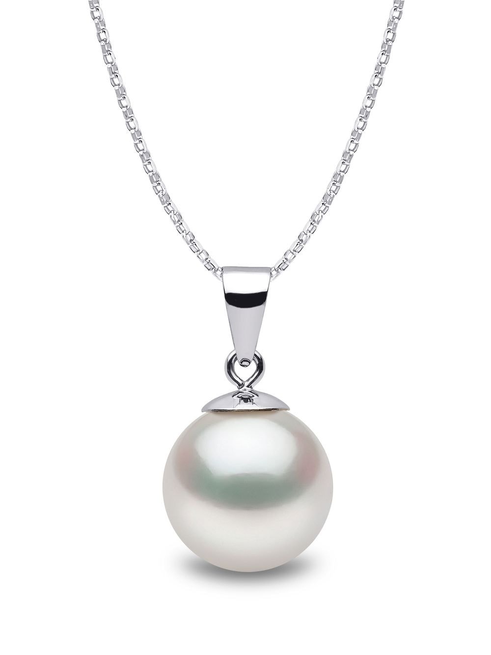 Yoko London 18kt white gold Classic 9mm South Sea pearl pendant necklace - Silver von Yoko London