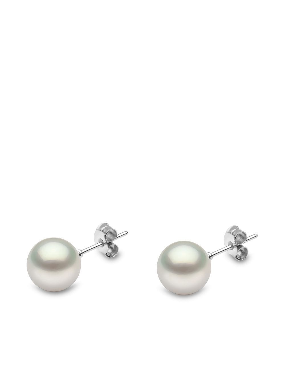 Yoko London 18kt white gold Classic 9mm South Sea pearl stud earrings - Silver von Yoko London