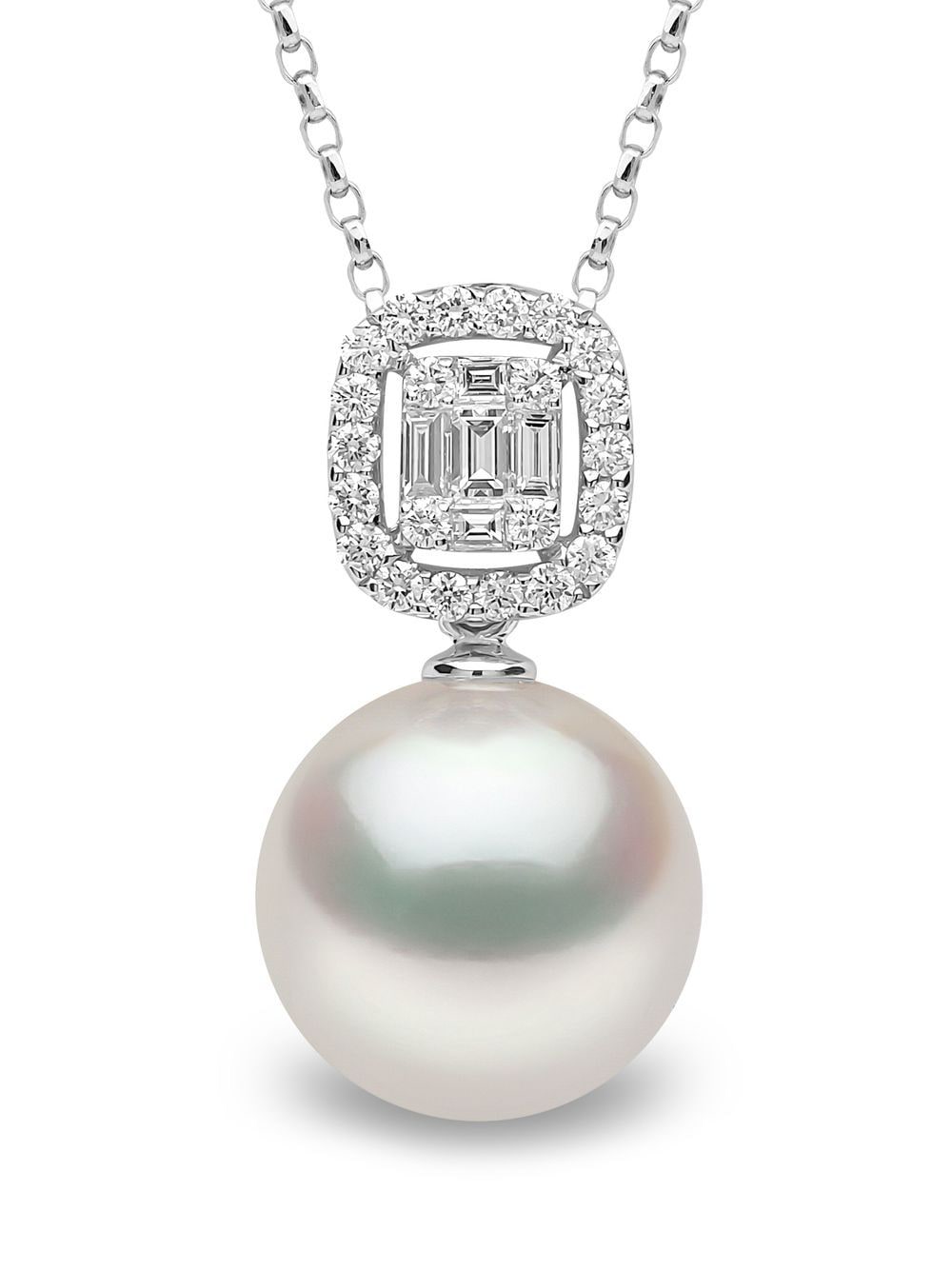 Yoko London 18kt white gold Starlight pearl and diamond necklace - Silver von Yoko London