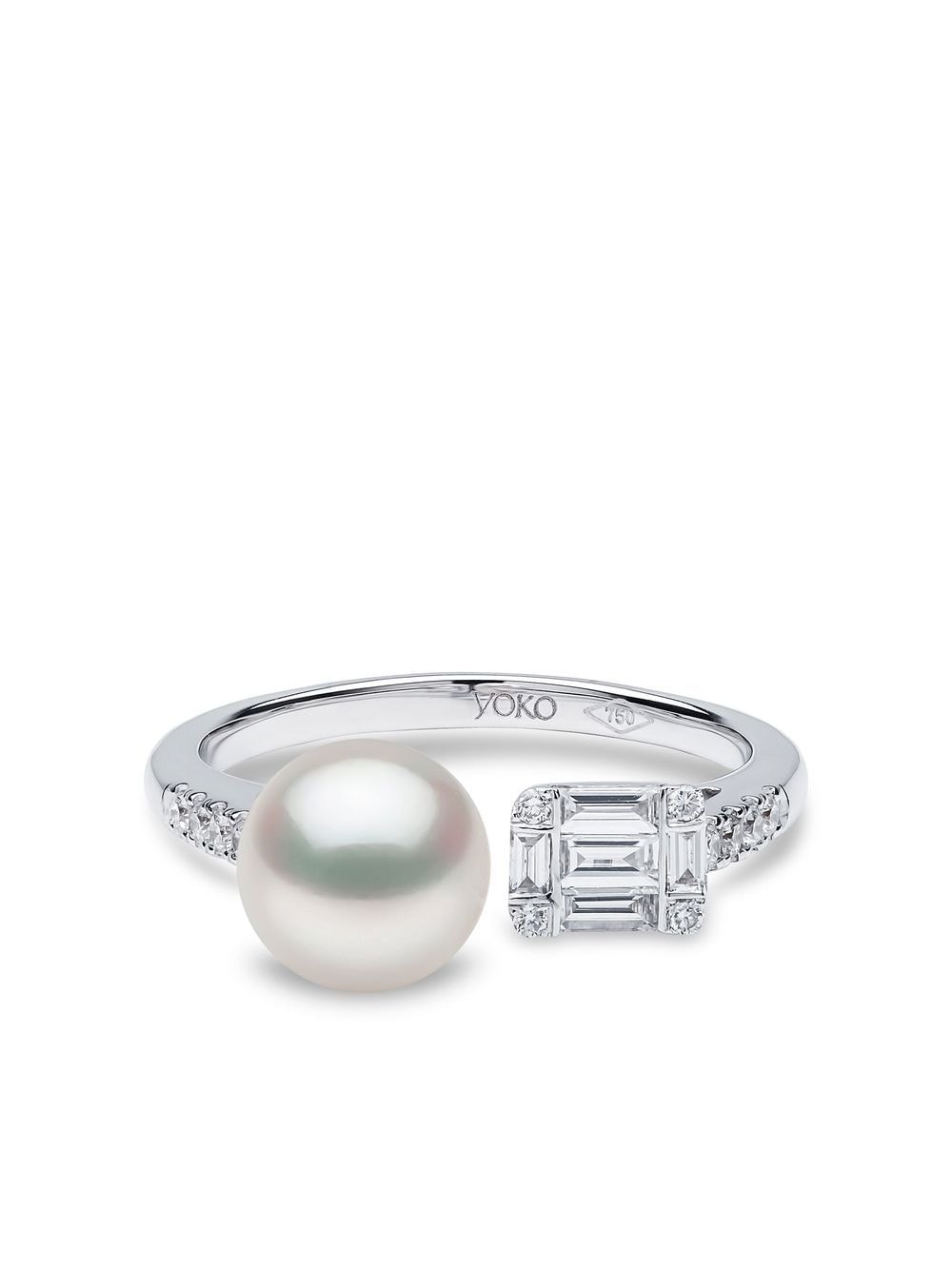 Yoko London 18kt white gold Starlight pearl and diamond ring - Silver von Yoko London