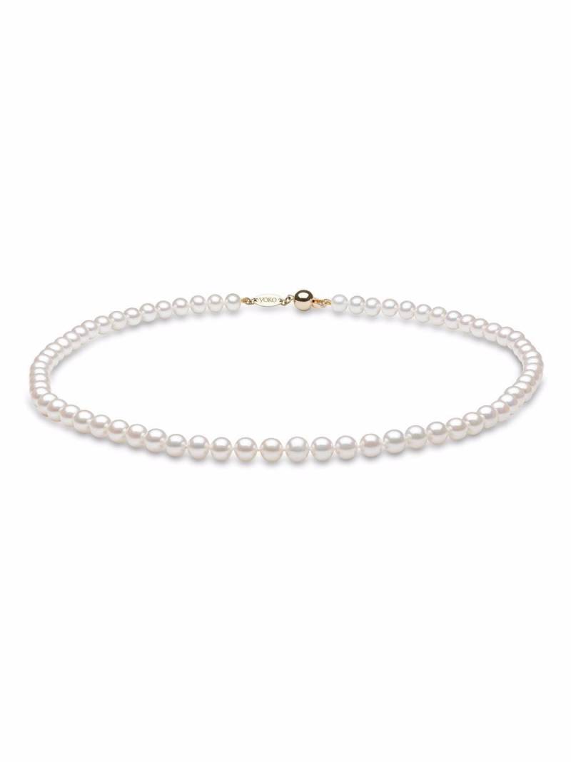 Yoko London 18kt yellow gold Classic 6mm Freshwater pearl necklace von Yoko London