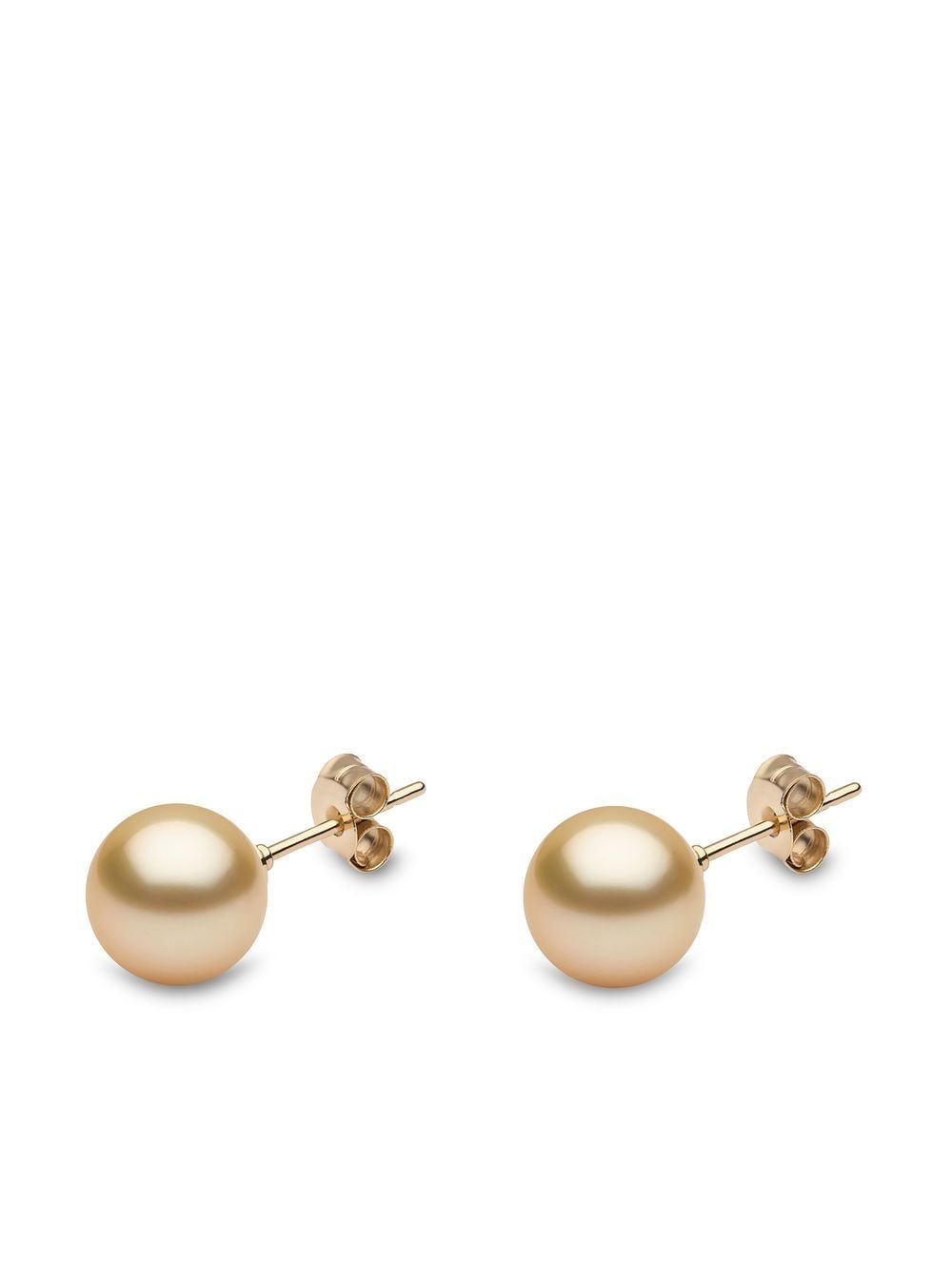 Yoko London 18kt yellow gold Classic 9mm golden South Sea pearl stud earrings von Yoko London