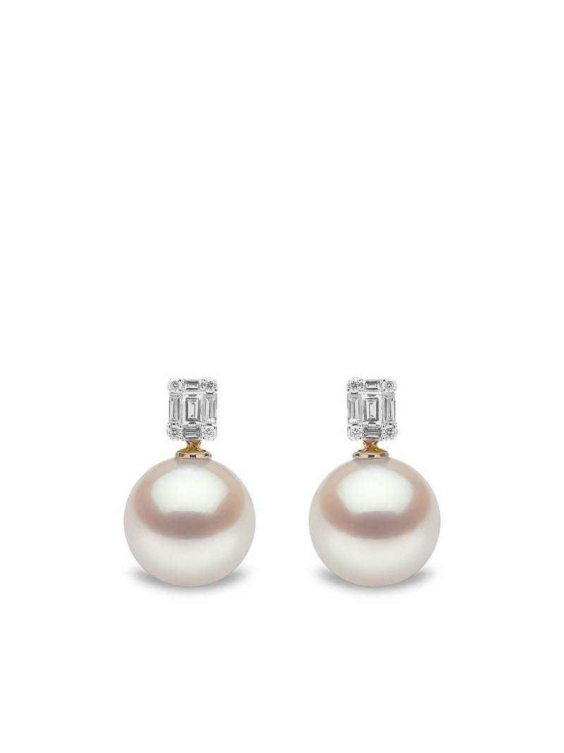 Yoko London 18kt yellow gold Starlight south sea pearl and diamond earrings von Yoko London