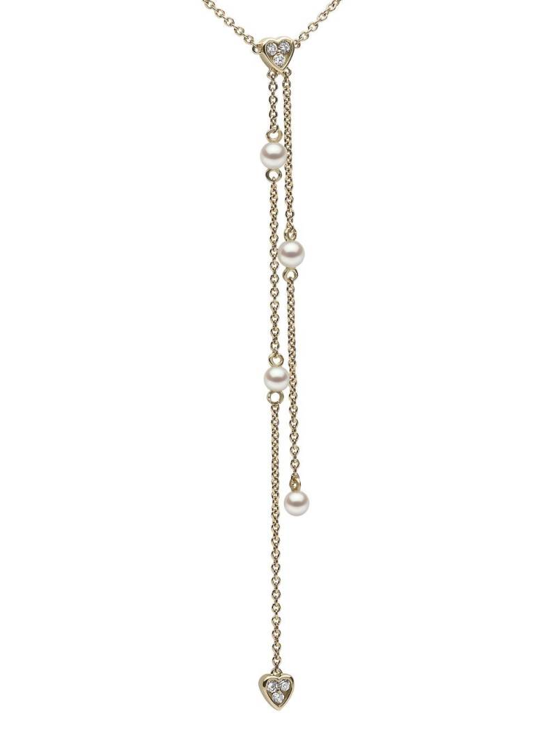 Yoko London 18kt yellow gold Trend freshwater pearl and diamond necklace von Yoko London