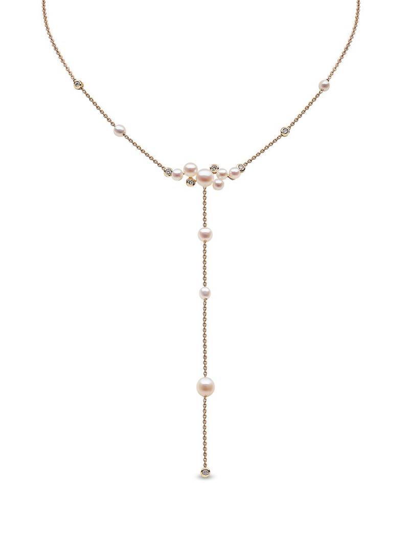 Yoko London 18kt yellow gold Trend freshwater pearl and diamond necklace von Yoko London