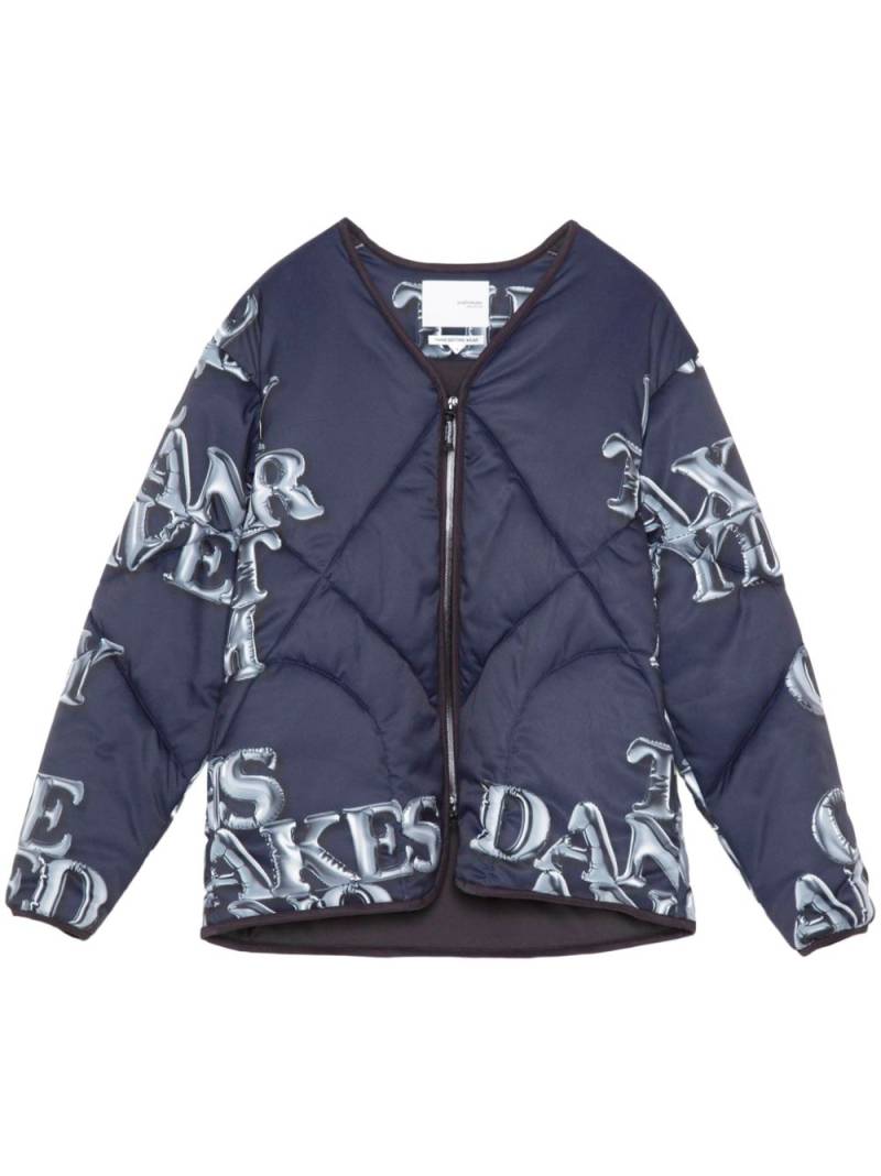 Yoshiokubo all-over graphic print jacket - Blue von Yoshiokubo