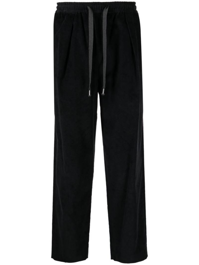 Yoshiokubo drawstring-waist cotton trousers - Black von Yoshiokubo