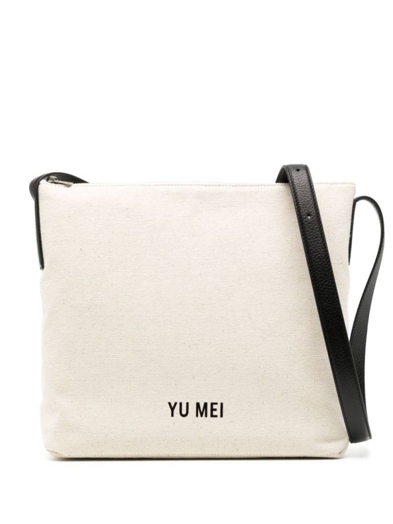 Yu Mei Braidy canvas crossbody bag - Neutrals von Yu Mei